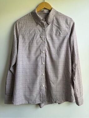 Huk Men's Mauve Plaid Button-Down Shirt